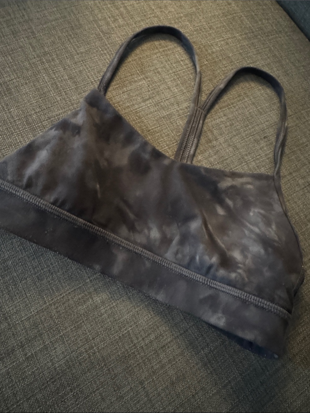 lululemon athletica Soft Strappy Bralette in Charcoal Tie-Dye